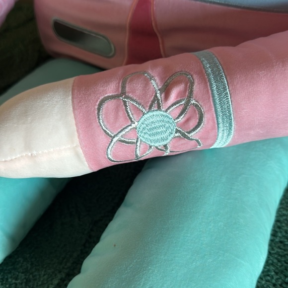 Isaac Mizrahi Oversized Nutcracker Pillow Pink Blue Turquoise Holiday NEW - Picture 9 of 10